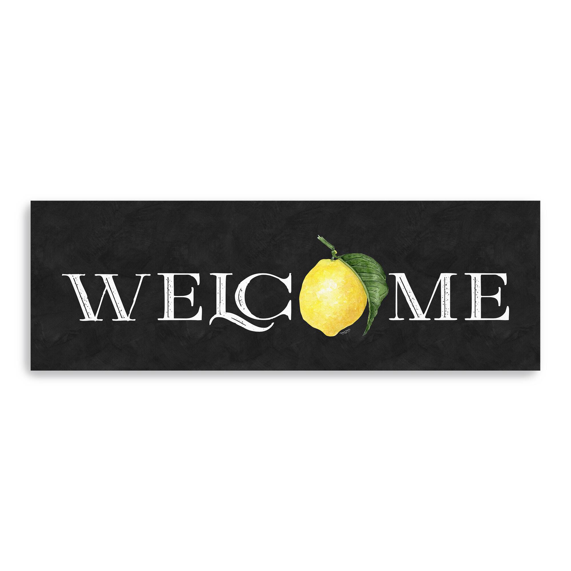 Live With Zest Sentiment Panel III Welcome Canvas Giclee